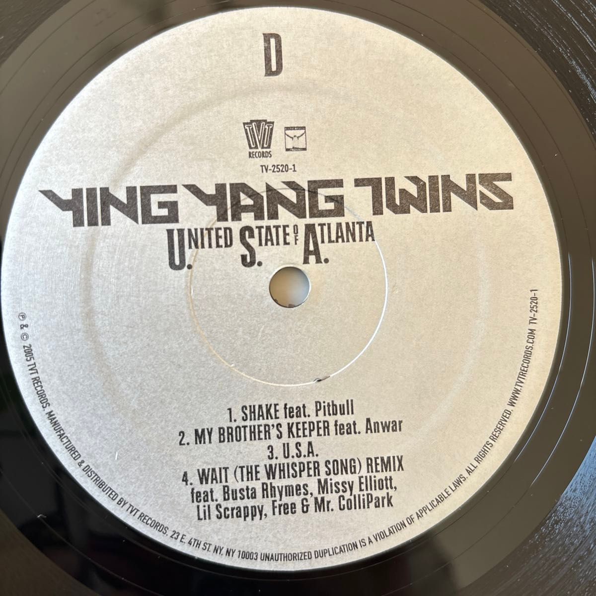 YING YANG TWINS / U.S.A. / 2LP アナログレコード　２枚組　 Record イン　ヤン　ツインズ