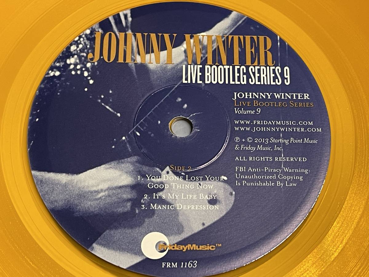 【LPレコード】live bootleg series vol.9/johnny winter/ライヴ・ブートレッグ・シリーズvol.9/ジョニー・ウィンター【輸入盤】の画像6