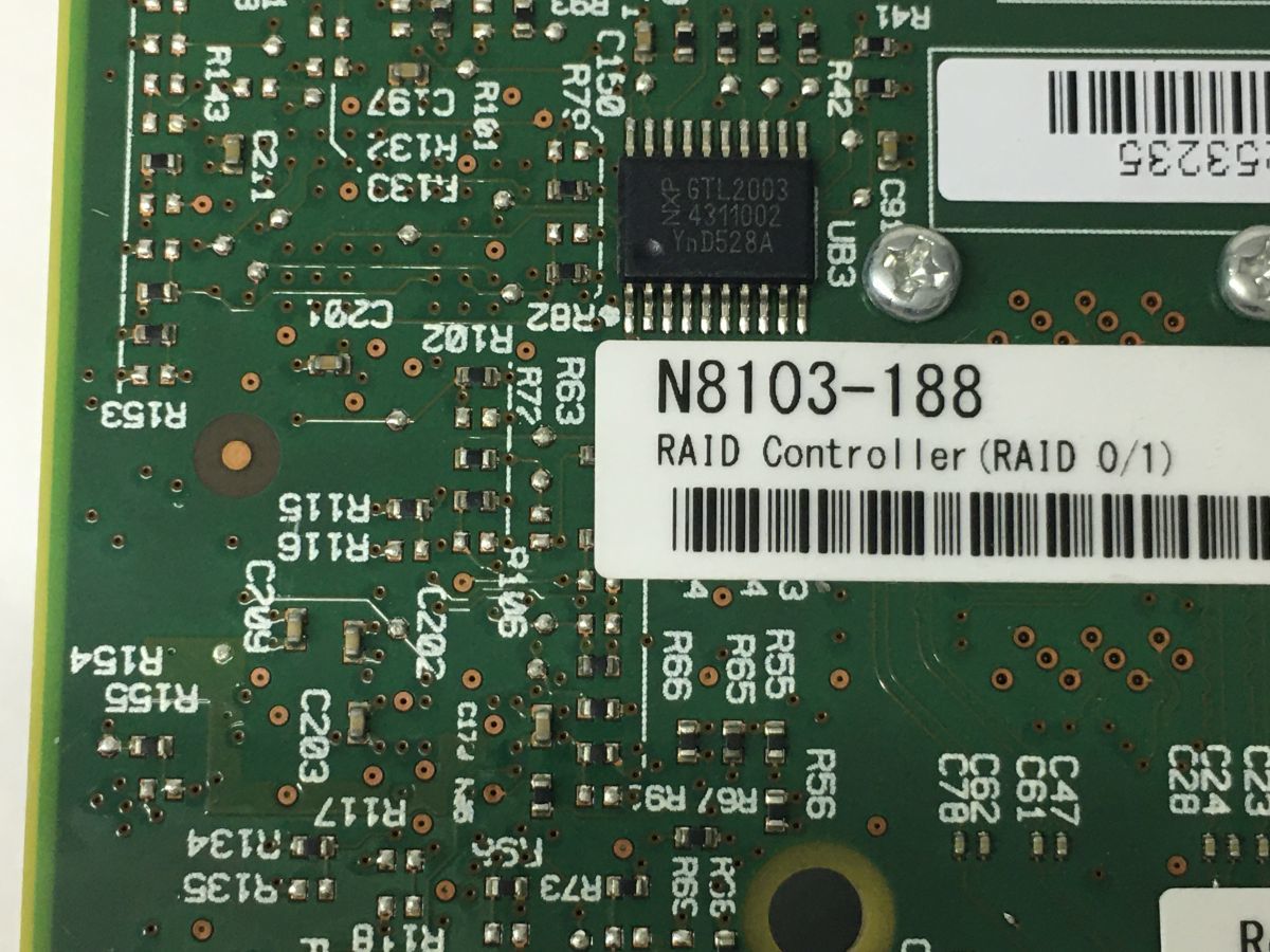 【即納/送料無料】 NEC SAS9341-8i（N8103-188） RAIDコントローラ(RAID 0/1) 専用ブラケット 【中古パーツ/現状品】 (SV-N-184)_画像6