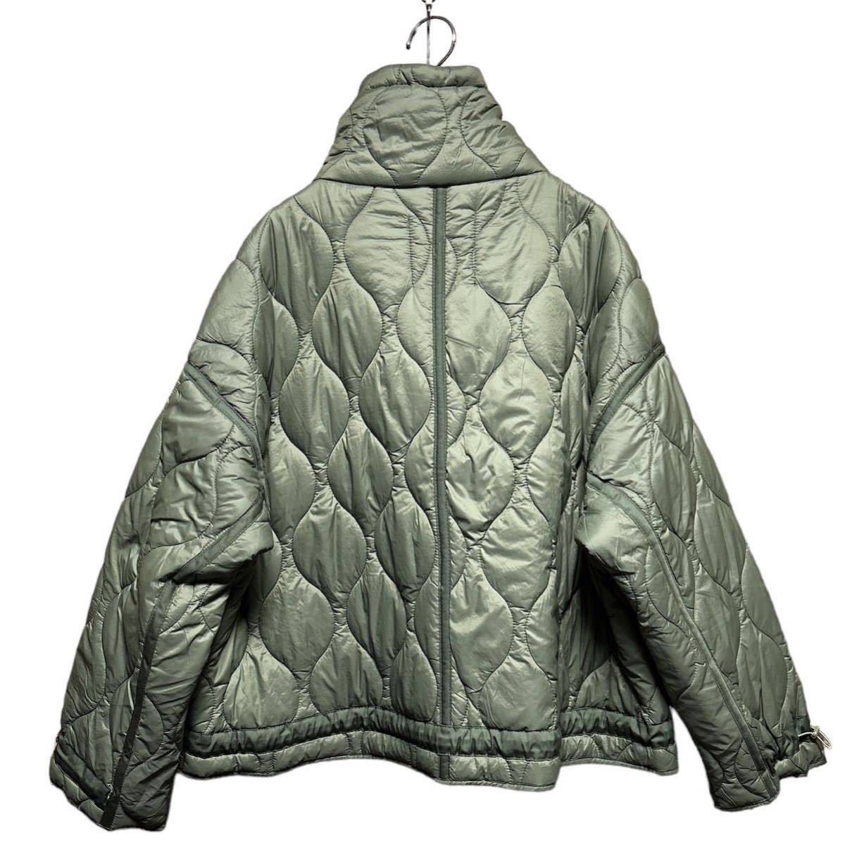 ●洗濯プレス済み● ZARA ザラ ハイネックキルティングジャケット ミリタリーデザイン sizeS 【1711】_画像2