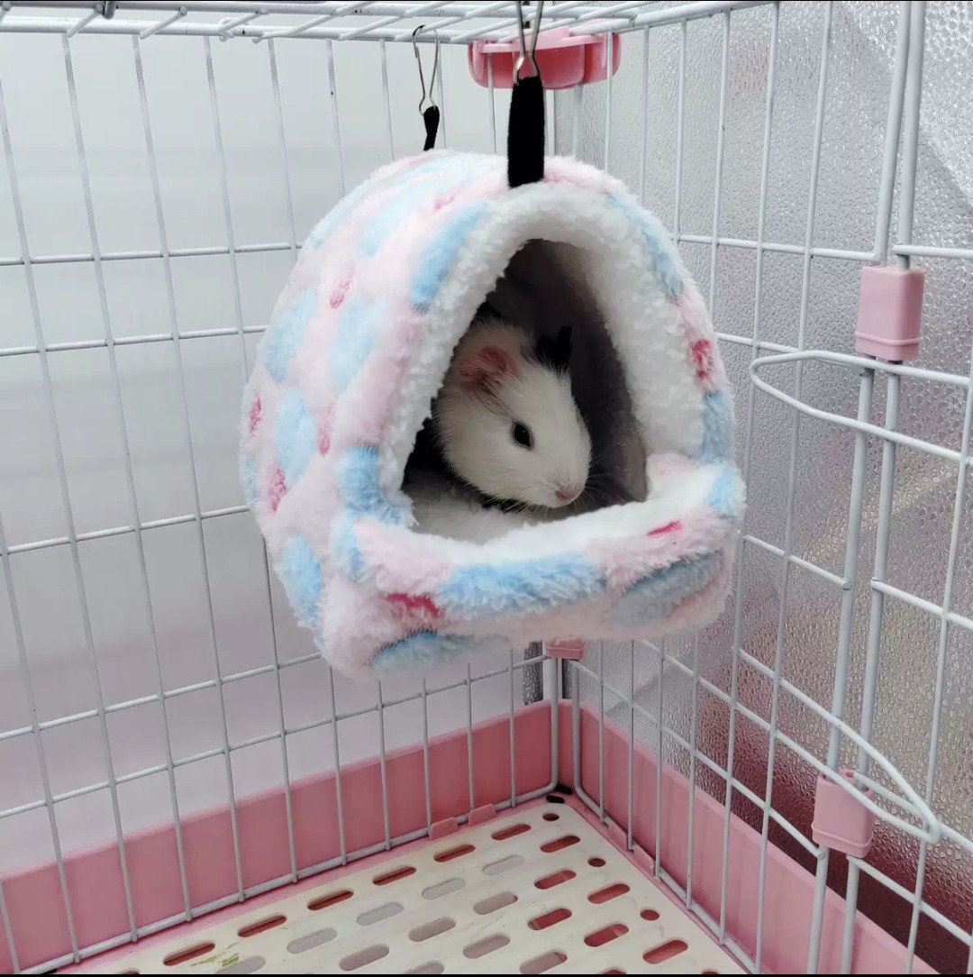  pink M small animals house hamster teg- chinchilla . floor protection against cold hanging lowering gauge pet. ... small animals .... warm 