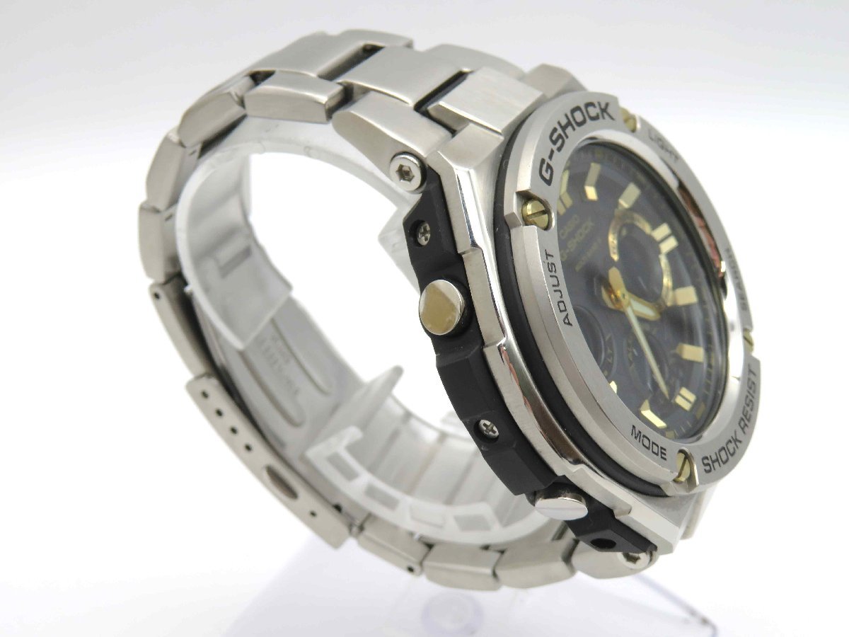 1円◆稼働◆　カシオ　GST-W110D　Gショック　ブラック　ソーラー　メンズ　腕時計　3コマ　L174_画像3