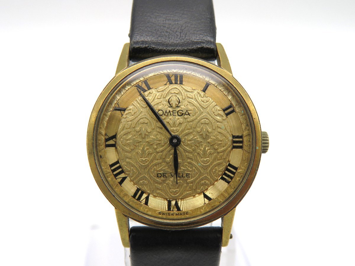 ◆1円◇稼働◇　オメガ　　デビル　ゴールド　手巻き　レディース　腕時計　　H06001_画像1