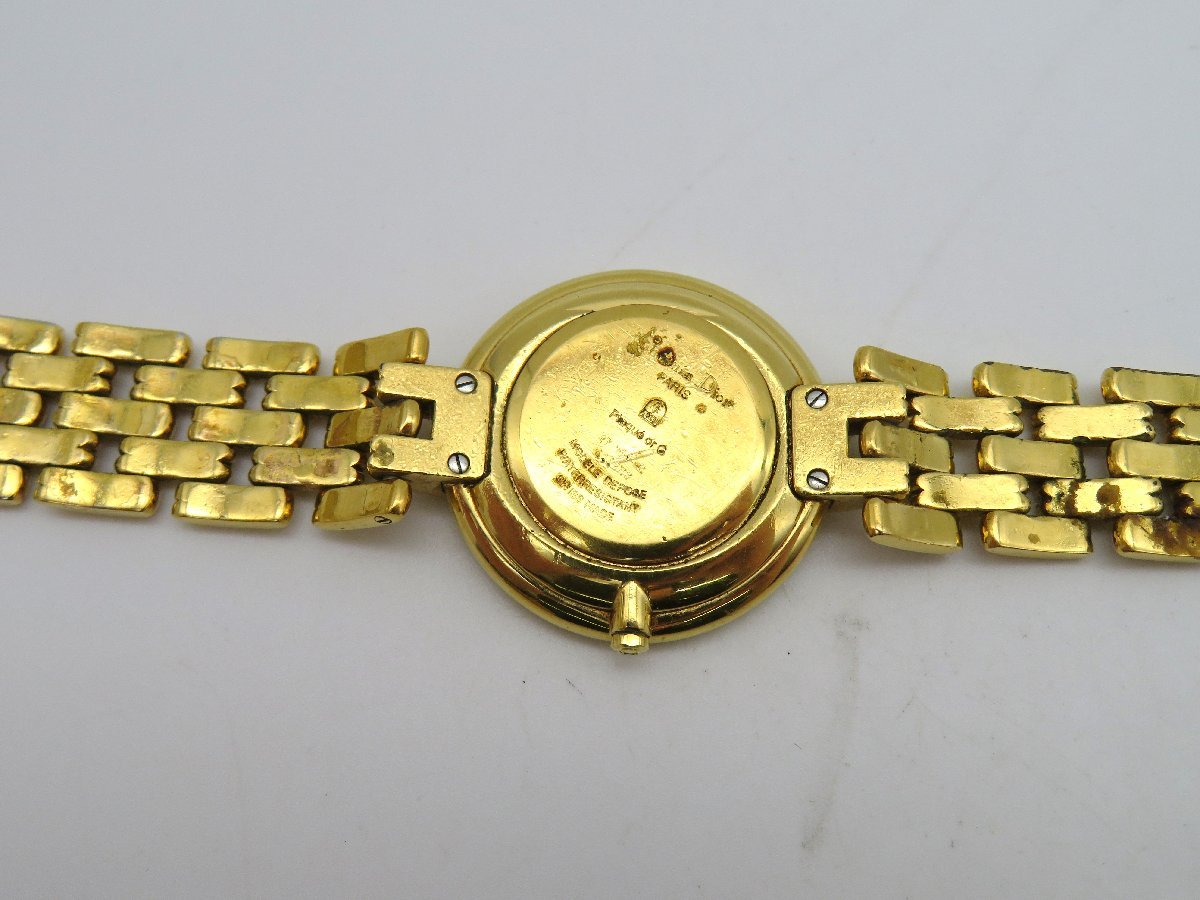 1円■ジャンク■　Dior　47-154-C　バギラ　黒　クオーツ　ユニセックス　腕時計　　L431_画像6