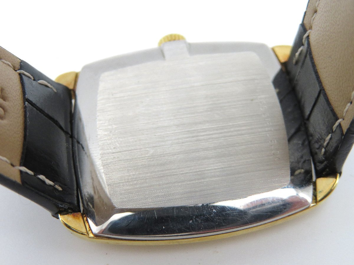☆1円◆稼働◆良品　ロンジン　　スクエアウオッチ　ゴールド　手巻き　ユニセックス　腕時計　　L603_画像5