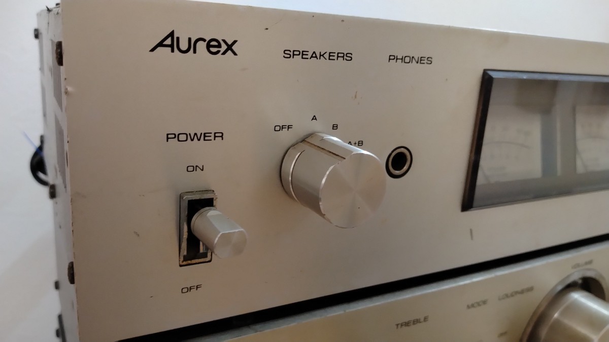 ジャンク品・Aurex パワーアンプ/SC-335 プリアンプ/SY-335 　　FM/AMチューナー/ST-335 　　MADE IN JAPAN_画像9