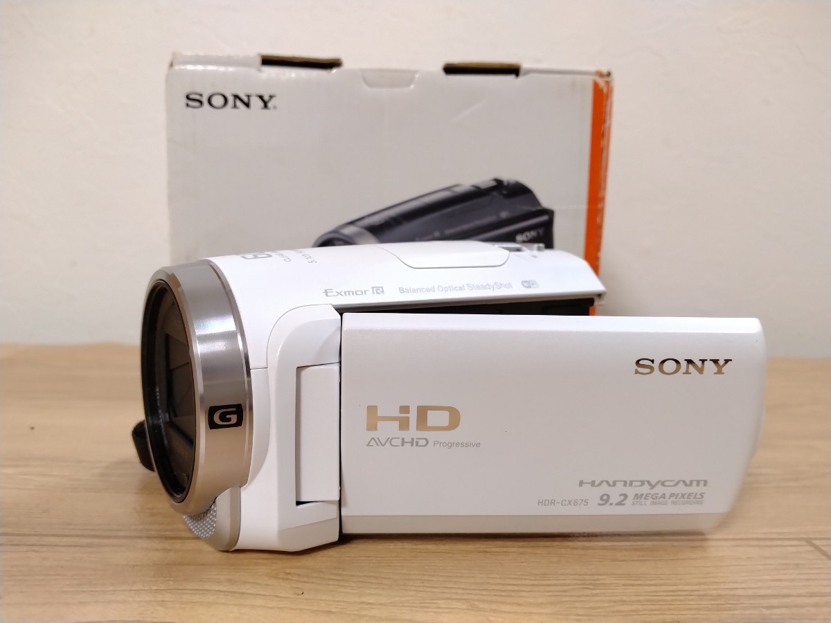 SONY/ソニー 　　デジタルビデオカメラ・HANDYCAM HDR-CX675 ホワイト_画像1