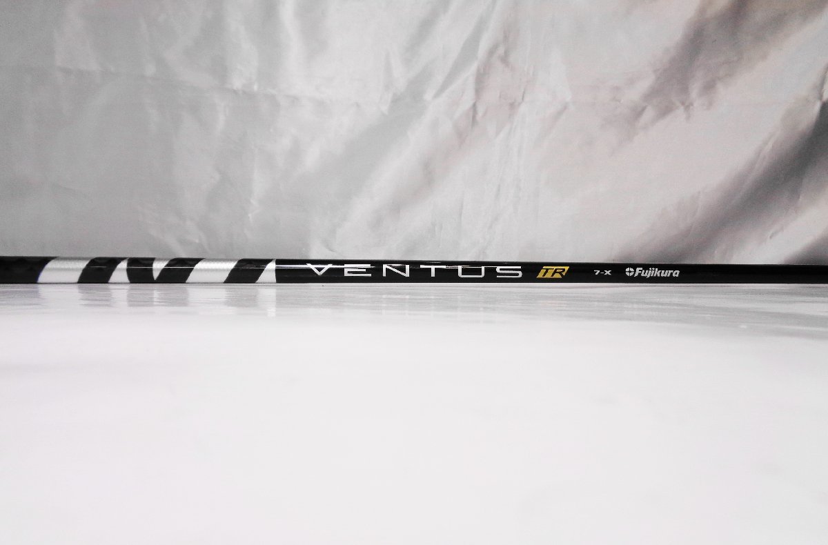 中古美品★Fujikura ベンタス TR ブラック VENTUS TR BLACK VeloCore(7X)★ドライバー用シャフト★1110mm/43.7in/ダンロップスリーブ付き_画像1