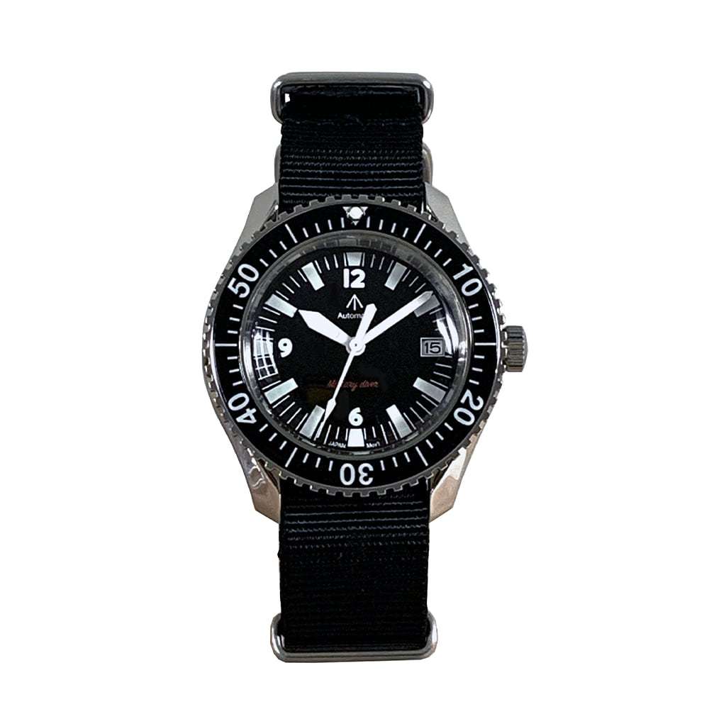 NAVAL N.W.C. ナバル MILITARY WATCH Automatic ROYAL Military Diver TYPE Mil.-05 SV/BK【正規品】