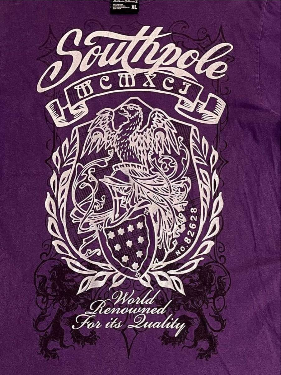 SOUTH POLE　サウスポール　Tシャツ　Sparkle Shiny Spellout Graphic　XＬサイズ　パープル