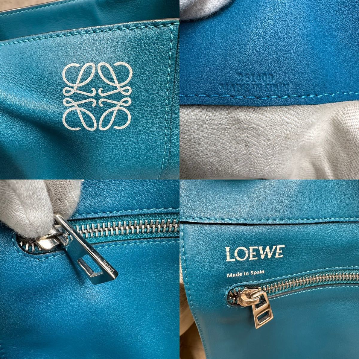 1円■現行品■ ロエベ LOEWE メンズ イーストウエスト トートバッグ ビジネスバッグ ショッパートート アナグラム A4◎ 大容量 肩掛け_画像10