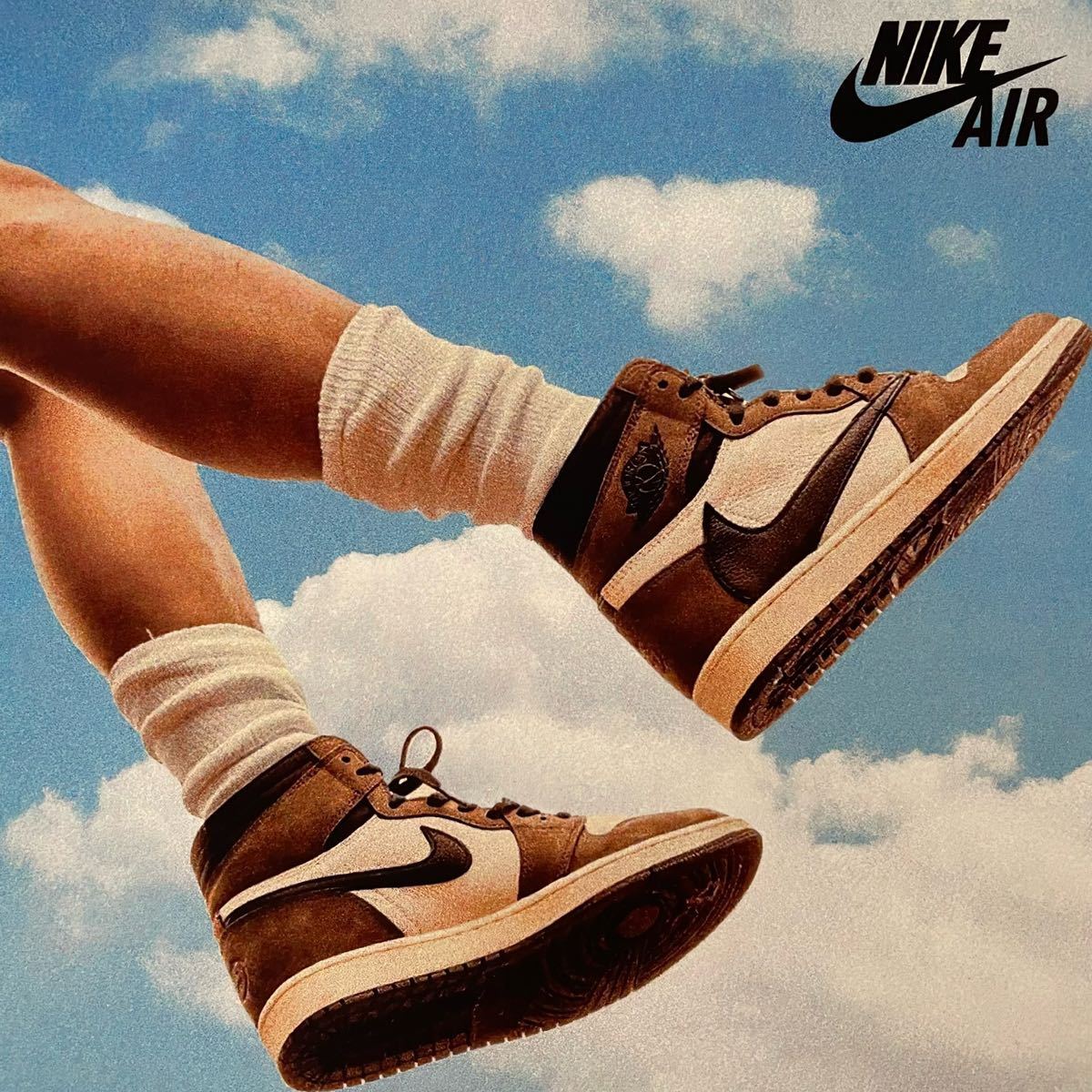額付き】A4アートポスター Travis Scott Nike AJ1 cactus jack 額付き】A4アートポスター Travis Scott Nike AJ1 cactus jack