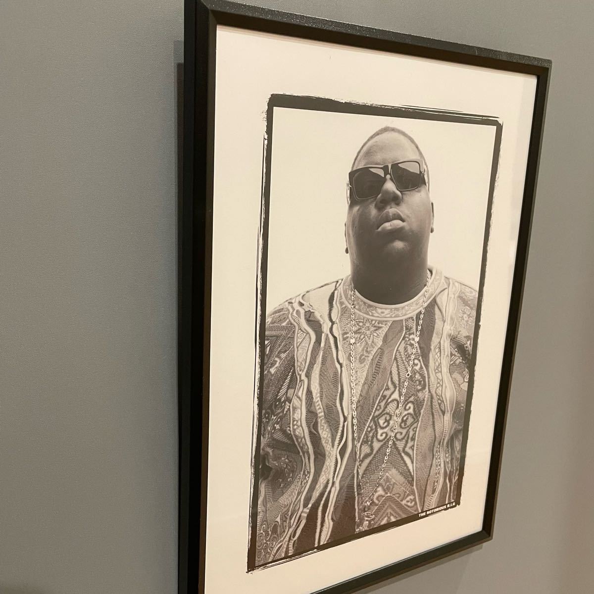 【額付き】A4アートポスター the notorious big ノートリアスB.I.G. biggie ビギー hiphop rap new york インテリア B003