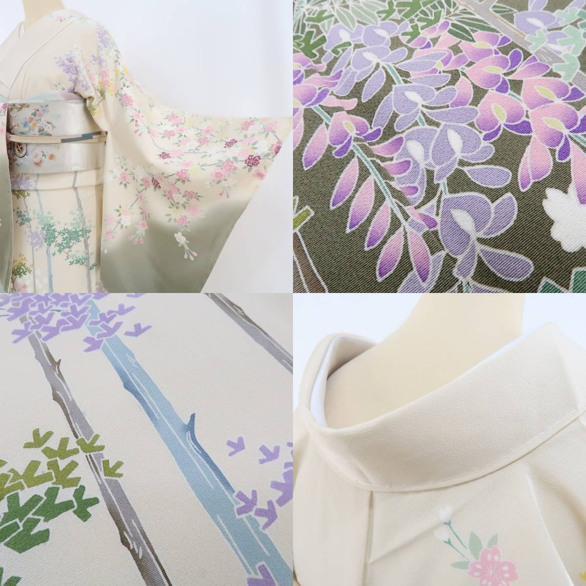 yu.saku2 новый товар. .. магазин качественный продукт рука .... автор предмет .. кимоно . установка нить есть *.. как цветок открывать Sakura . глициния бамбук . весна день .. как хороший сезон ~ выходной костюм 2868