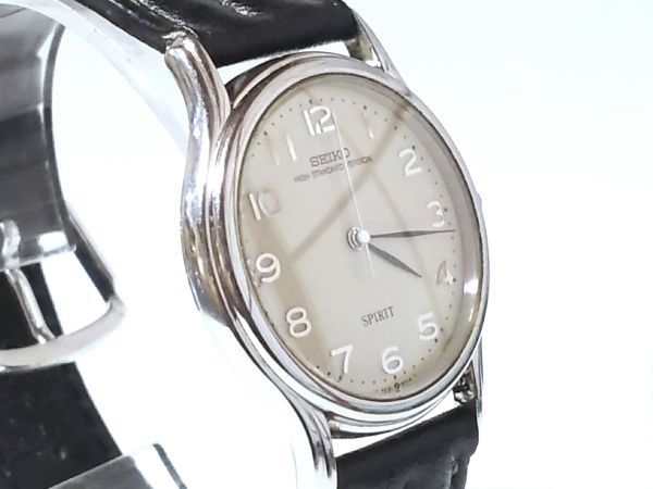 【Tr2】SEIKO/セイコー◇SPIRIT/スピリット/HighStandardVer./5E31-6A10◇1990年製♂年差クオーツ/美品_風防は無傷です。