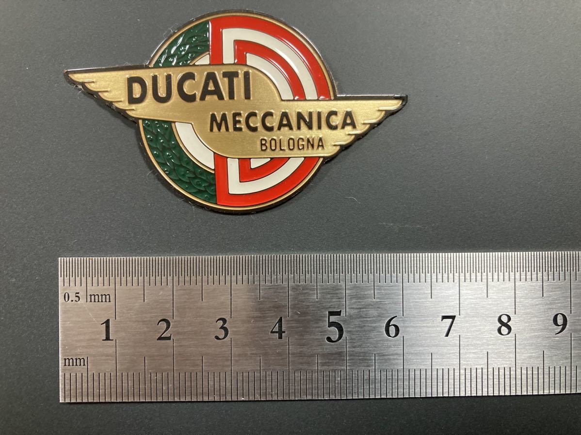 ducati メカニカ MECCANICA ステッカー 村山モータース メタルステッカー 曲面タイプ 新品 900ss 900sl 400ss F1 F3 モンスター 851 888_画像2