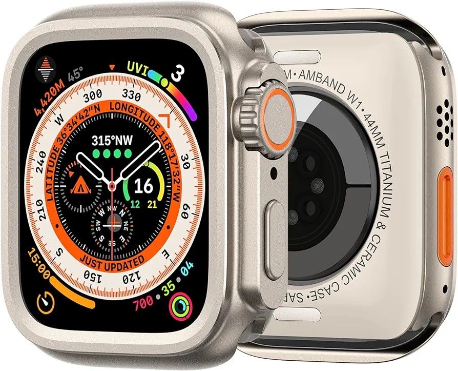 3 in 1 メタルケース Apple Watch Series 6/SE2/SE/5/4 44mmに対応