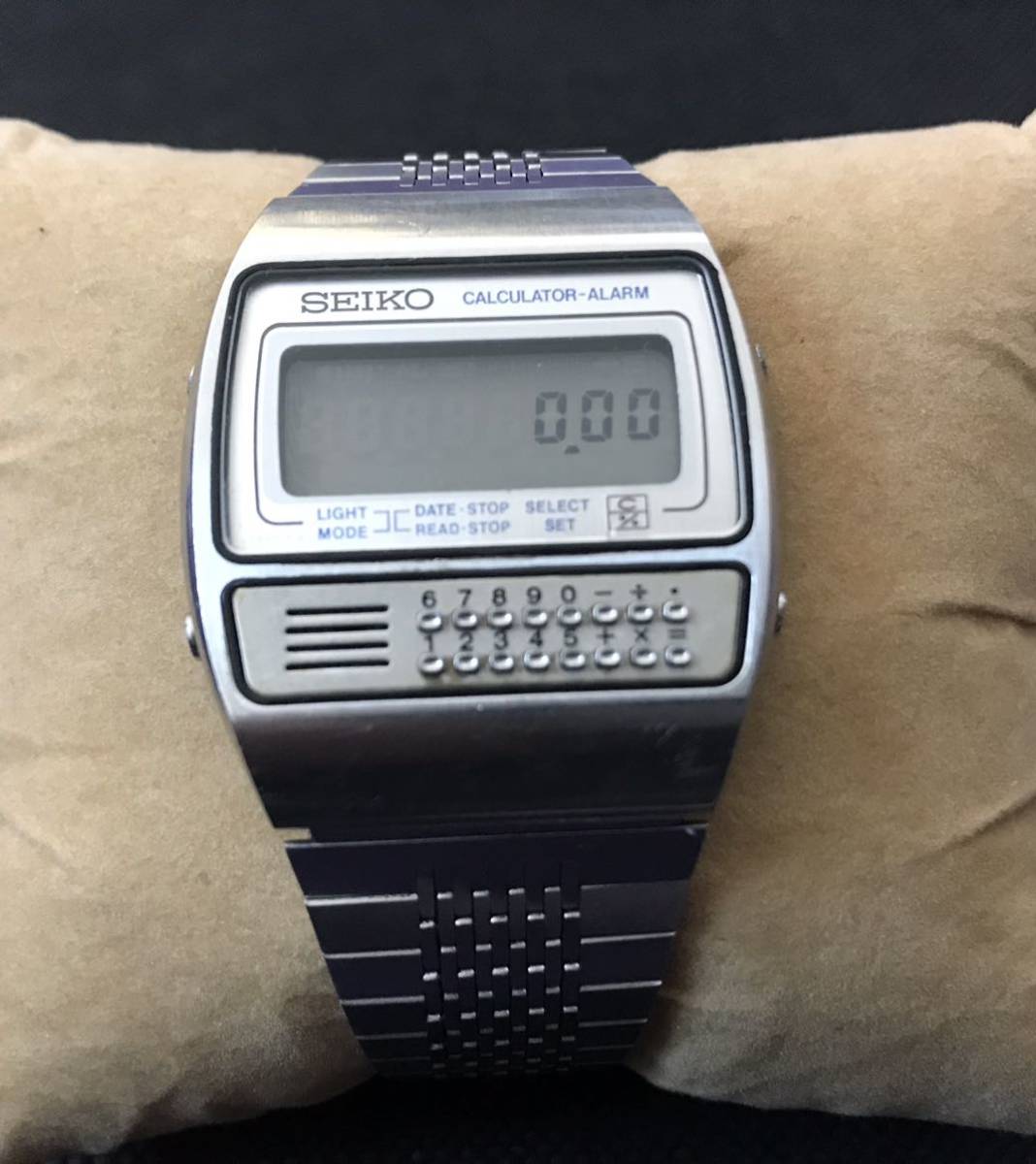 Seiko チェックメイト カリキュレーター Calculator Alarm Quartz C359-5000 アラーム クォーツ デジタル 腕時計 稼働品 美品 極美　 _画像8