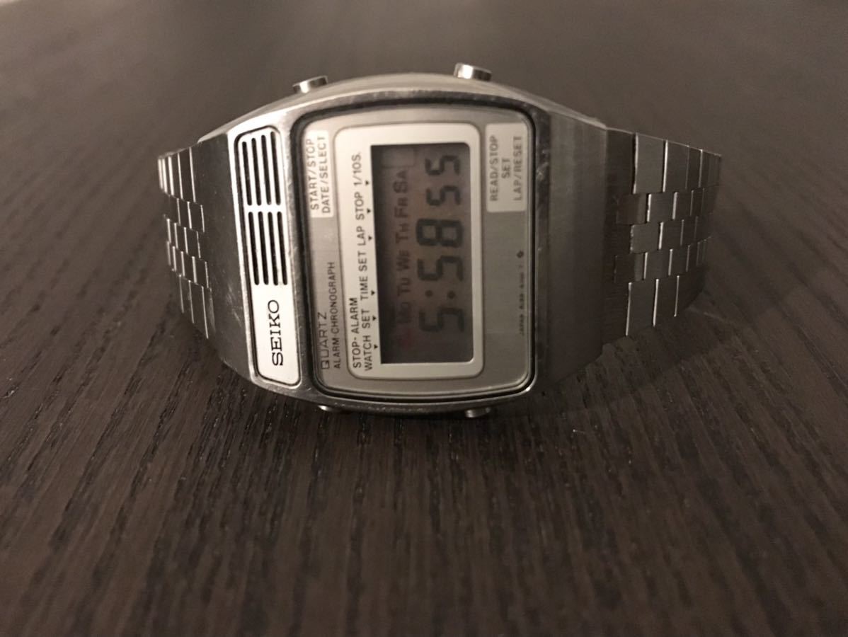 Seiko Digital Quartz アラーム クロノグラフ A159-4000 1977年製 稼働品 セイコー デジタル クォーツ 腕時計 希少品 _画像6