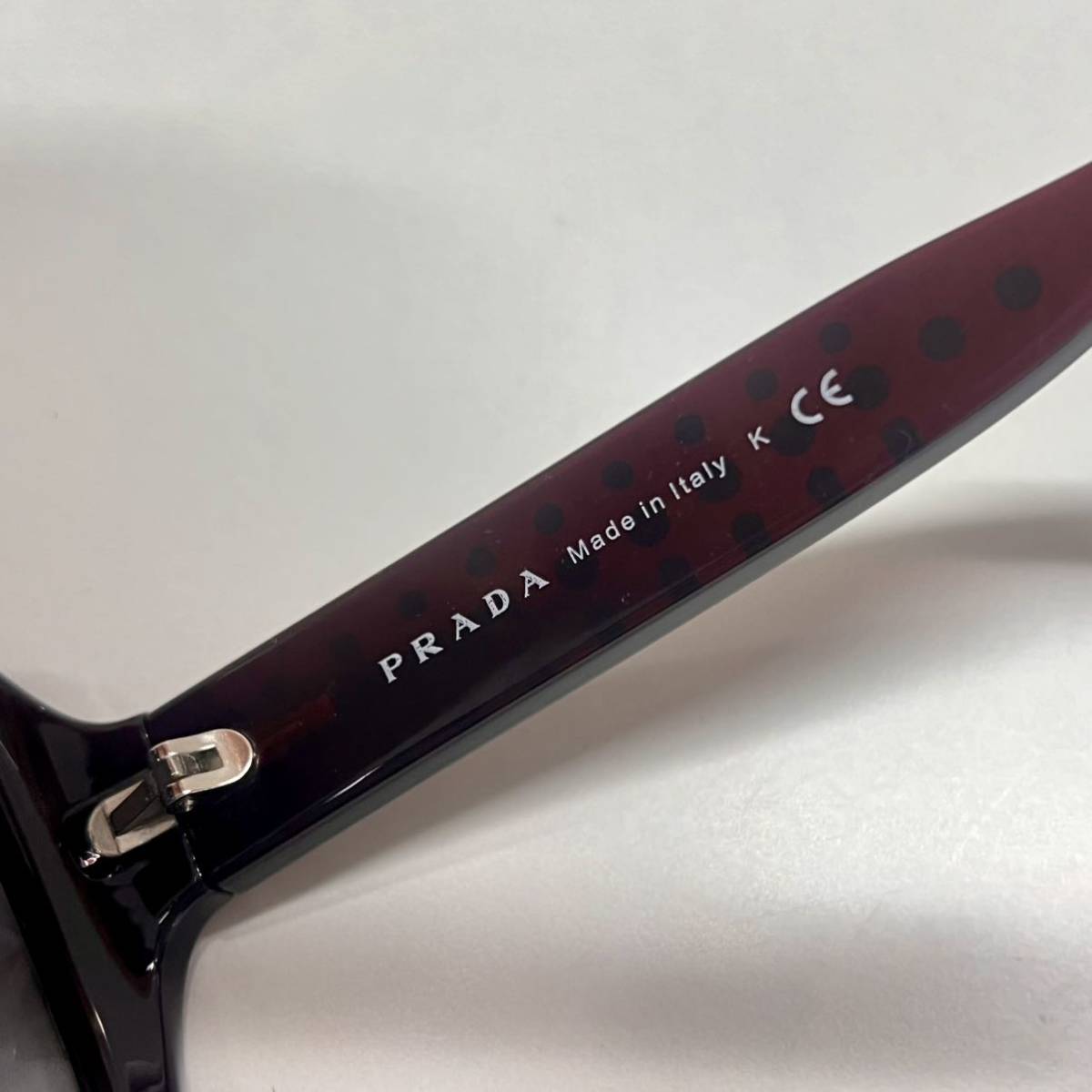 1円〜 12☆ PRADA プラダ サングラス ネイビー系 眼鏡 SPR 04M 6015 0AG-3M1 130 2N 専用ケース付き 箱付き ブランドサングラス_画像7