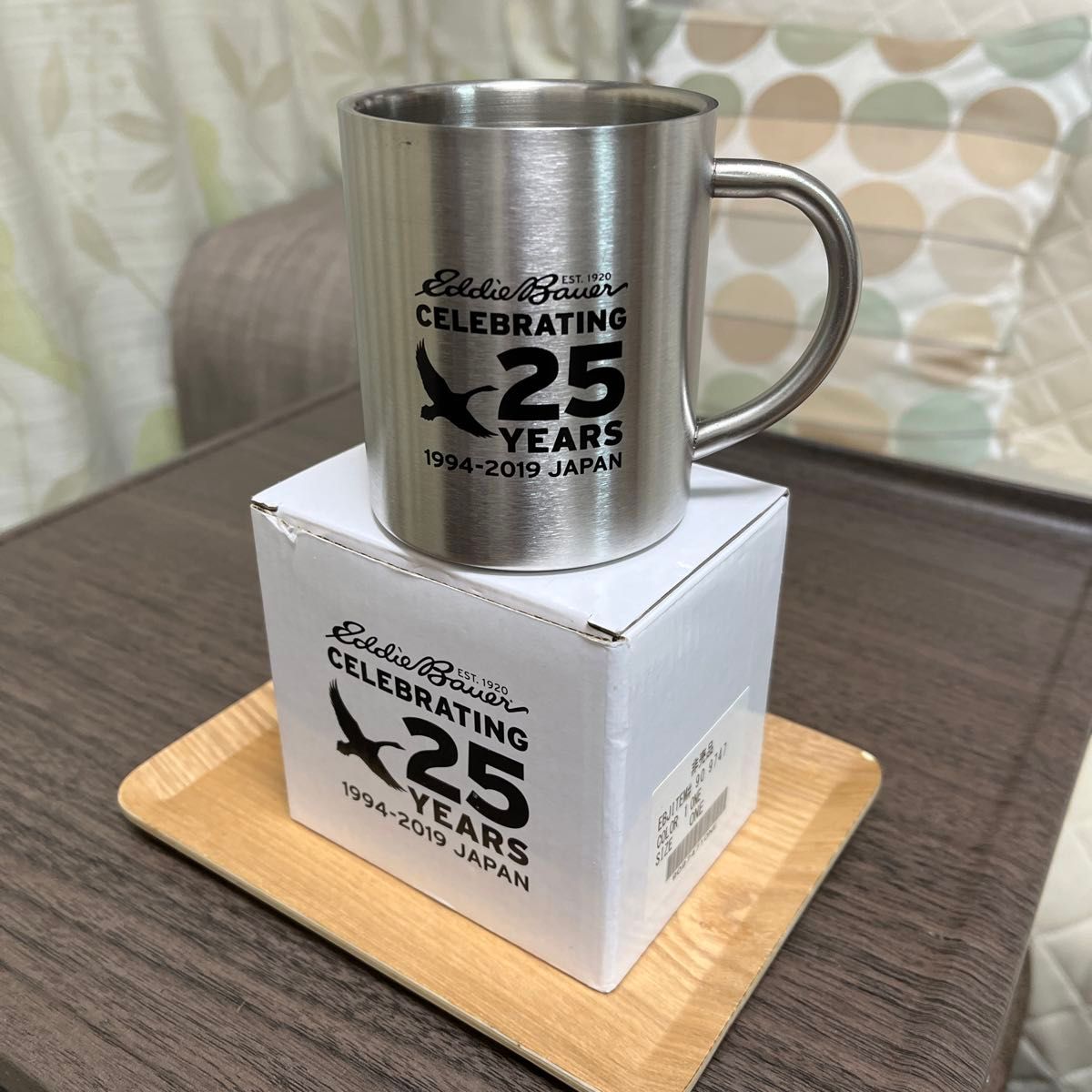 Eddie Bawer  エディバウアー　日本上陸　25周年　　ステンレス　マグカップ　(箱あり)  280ml【非売品】