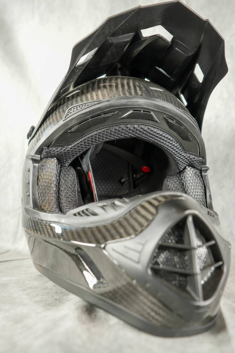 509 カーボンファイバー ヘルメット フルフェイス サイズL 59-60cm Carbon Fiber Helmet オートバイ・スノーモービル_画像2