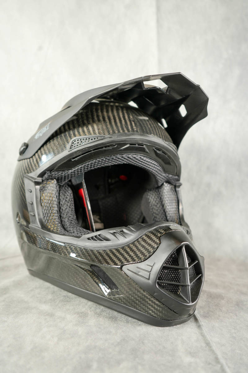 509 カーボンファイバー ヘルメット フルフェイス サイズL 59-60cm Carbon Fiber Helmet オートバイ・スノーモービル_画像1