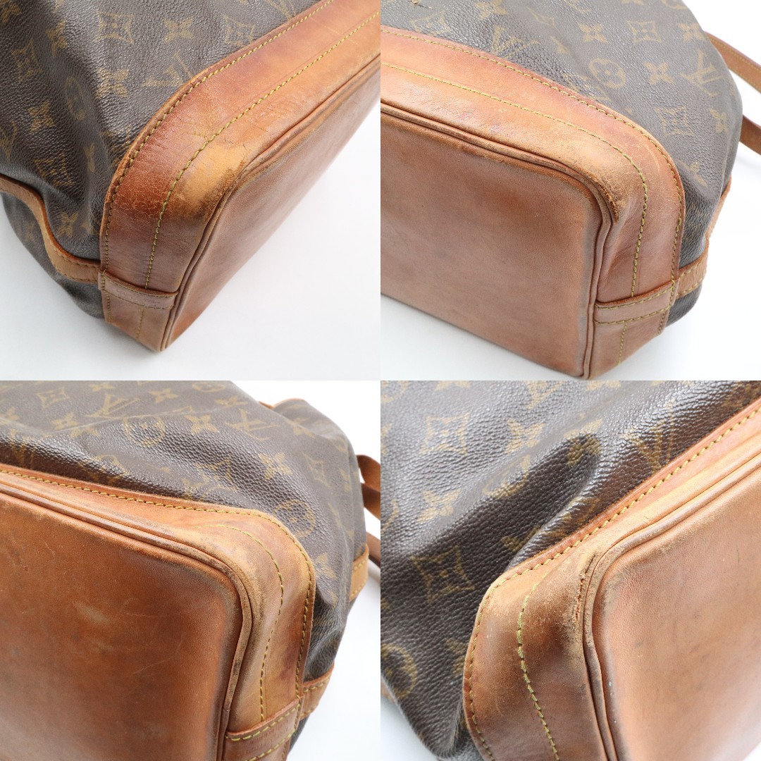 ★LOUIS VUITTON ルイヴィトン M42224 モノグラム ノエ 巾着型 ワンショルダーバッグ 肩掛けかばん レディース ブラウン系_画像10