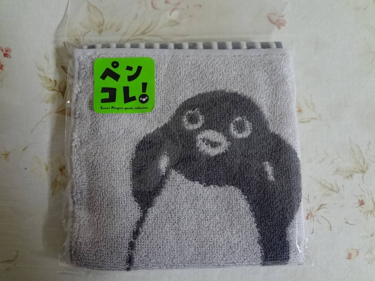 suica ペンギン　ハンドタオル（グレー）今治産_画像1