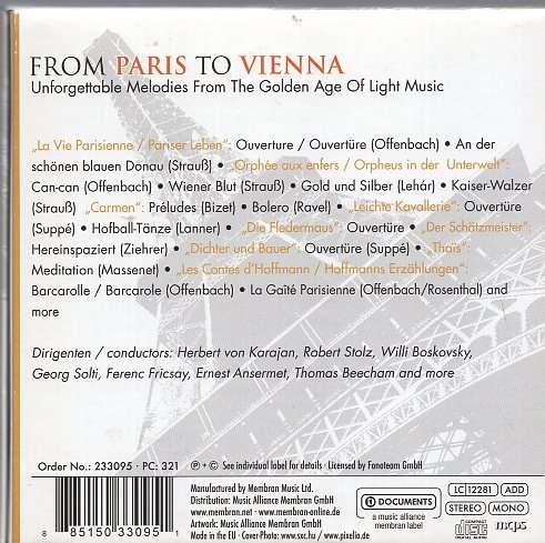 FROM PARIS TO VIENNA (10CD)_画像2