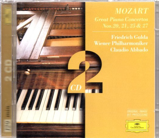 b466　　モーツァルト：ピアノ協奏曲第20番、21番、25番＆27番　/アバド　(2CD)_画像1
