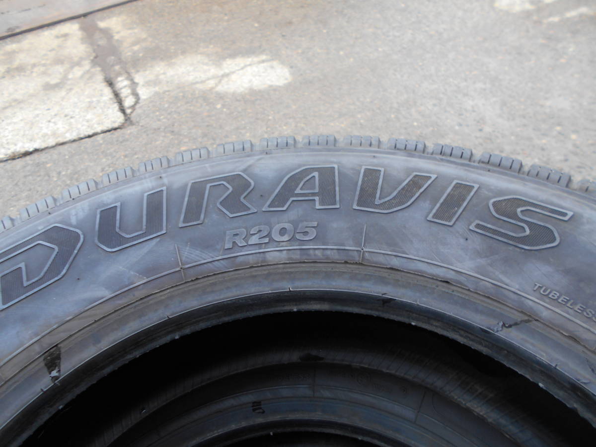 205/80R17.5 ブリジストンDURAVIS R205 18年2本 19年4本 溝9.5mm 6本セット 現状渡しの画像2