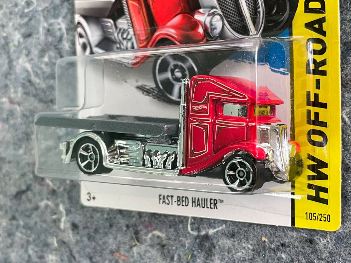 Hot Wheels 2014 Fast-Bed Hauler ホットウィール ファストベッドホーラー 赤 レッド USカード_画像2