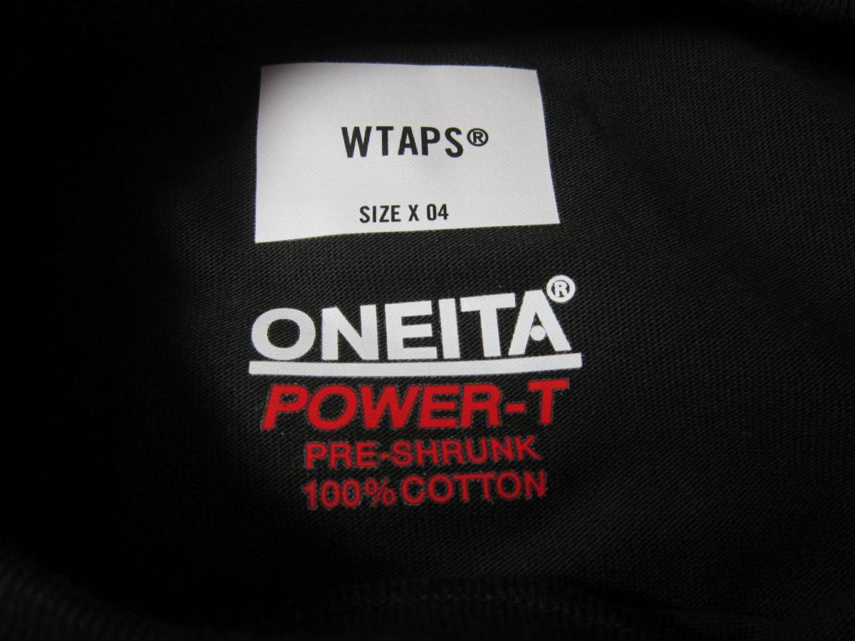 (5750) WTAPS ダブルタップス 22217OND-CSM01 Tシャツ 半袖 ブラック サイズ04 POWER-T _画像3