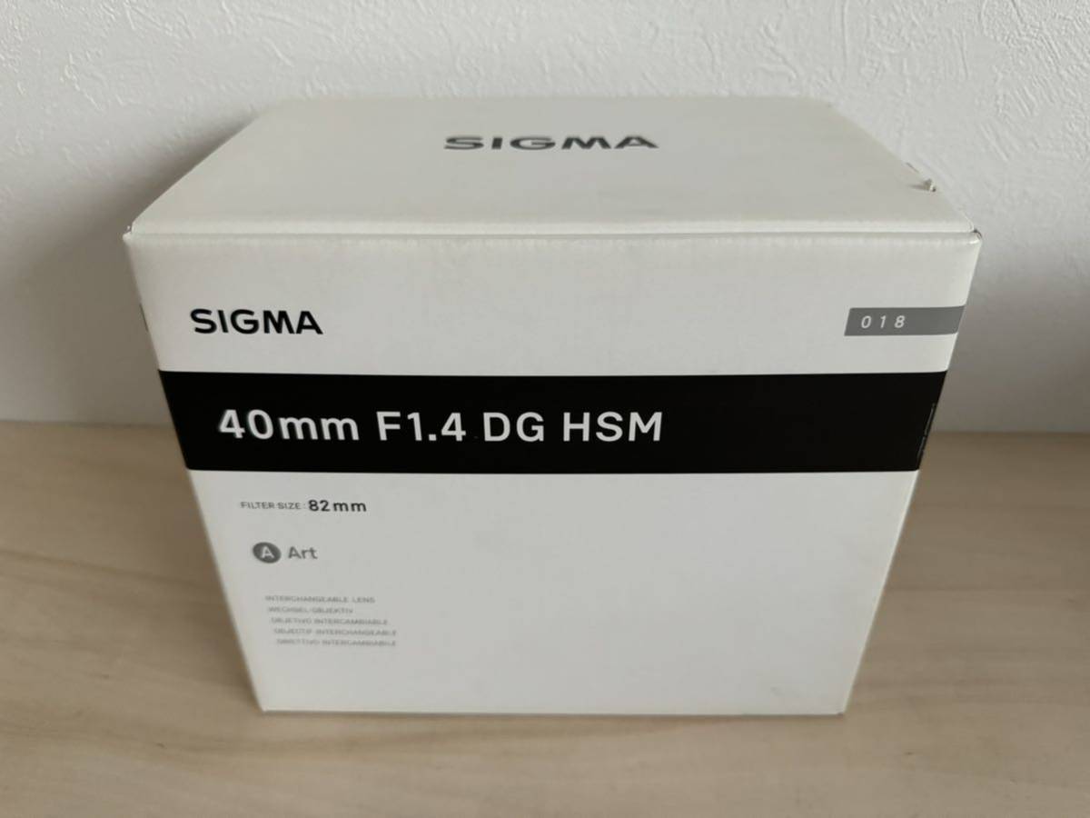 新品未開封 SIGMA 40mm F1.4 DG HSM Art カメラレンズ ニコンFマウント 
