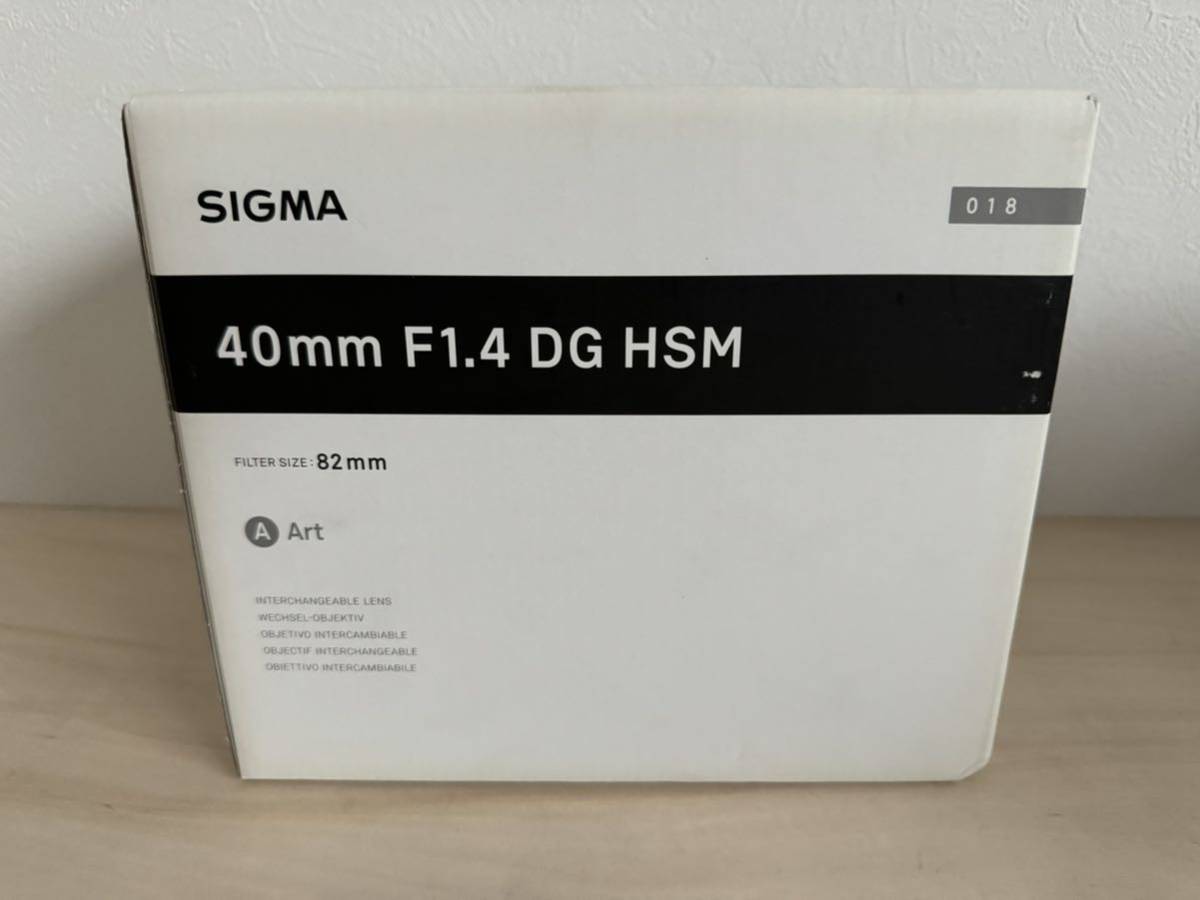 新品未開封 SIGMA 40mm F1.4 DG HSM Art カメラレンズ ニコンFマウント 