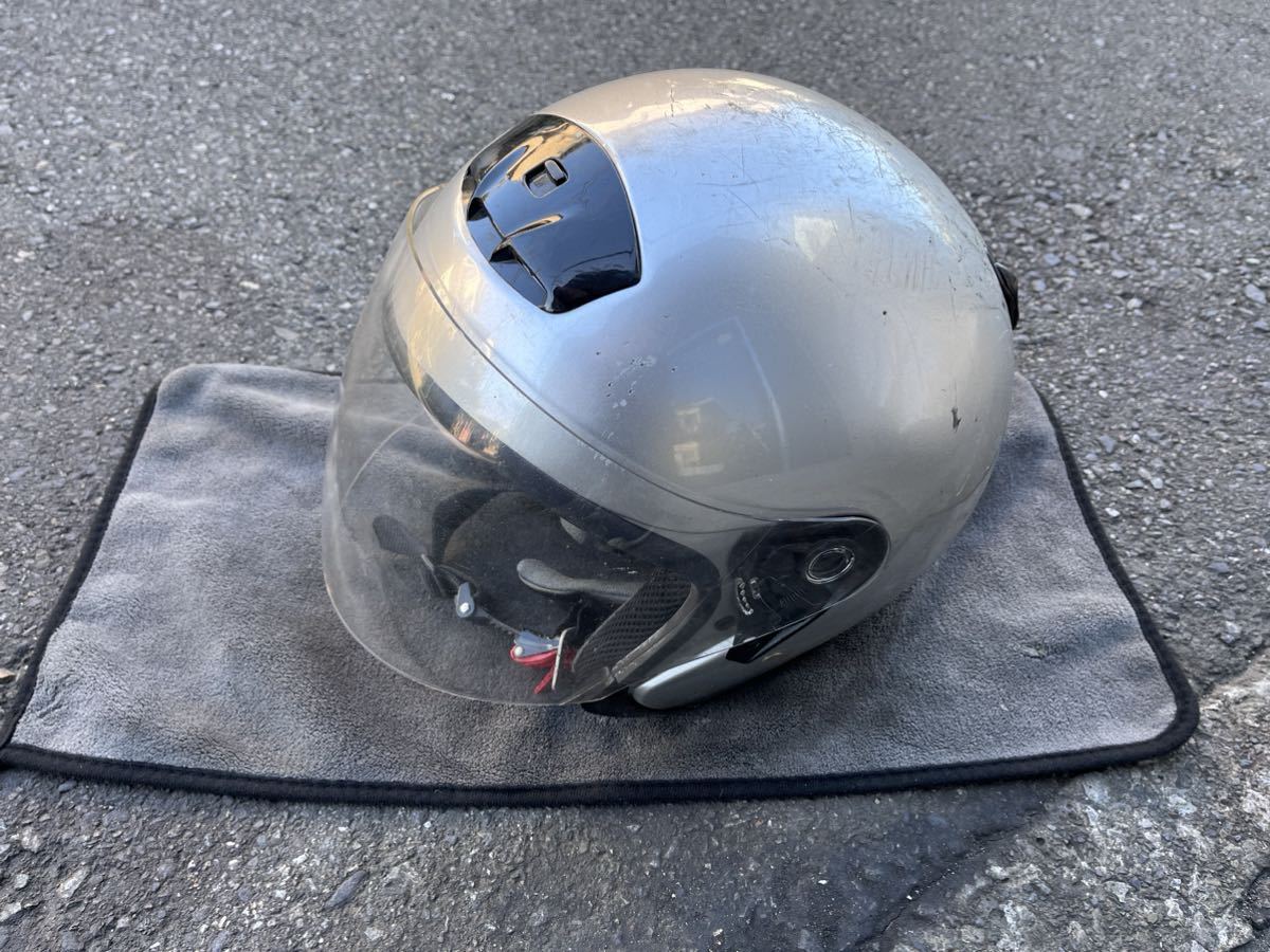 バイク　ヘルメット　ジェット型　SGマーク　PSCマーク ジェットヘルメット B1_画像1