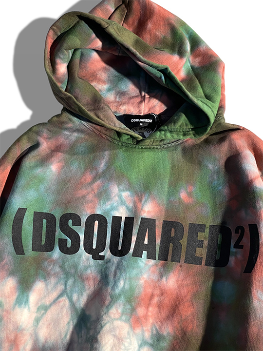 定価8.6万 ディースクエアード DSQUARED2 豊かな表情を演出する オーバーフィット プルオーバーパーカー フーディ Dj Herca Fit イタリア製_画像2