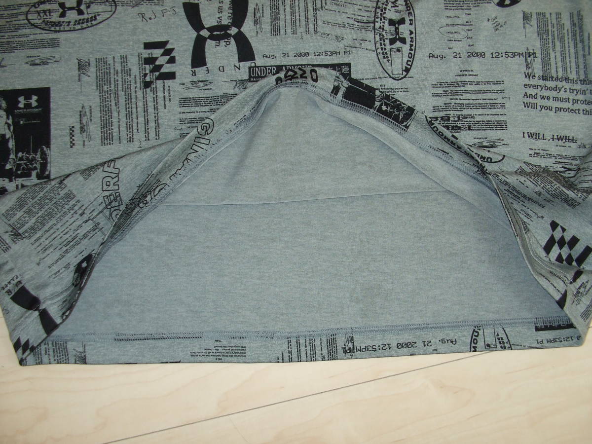 アンダーアーマー　大きいサイズXXL／TTG　25周年半袖ポロシャツ　中古良品　グレー　1364022_画像4
