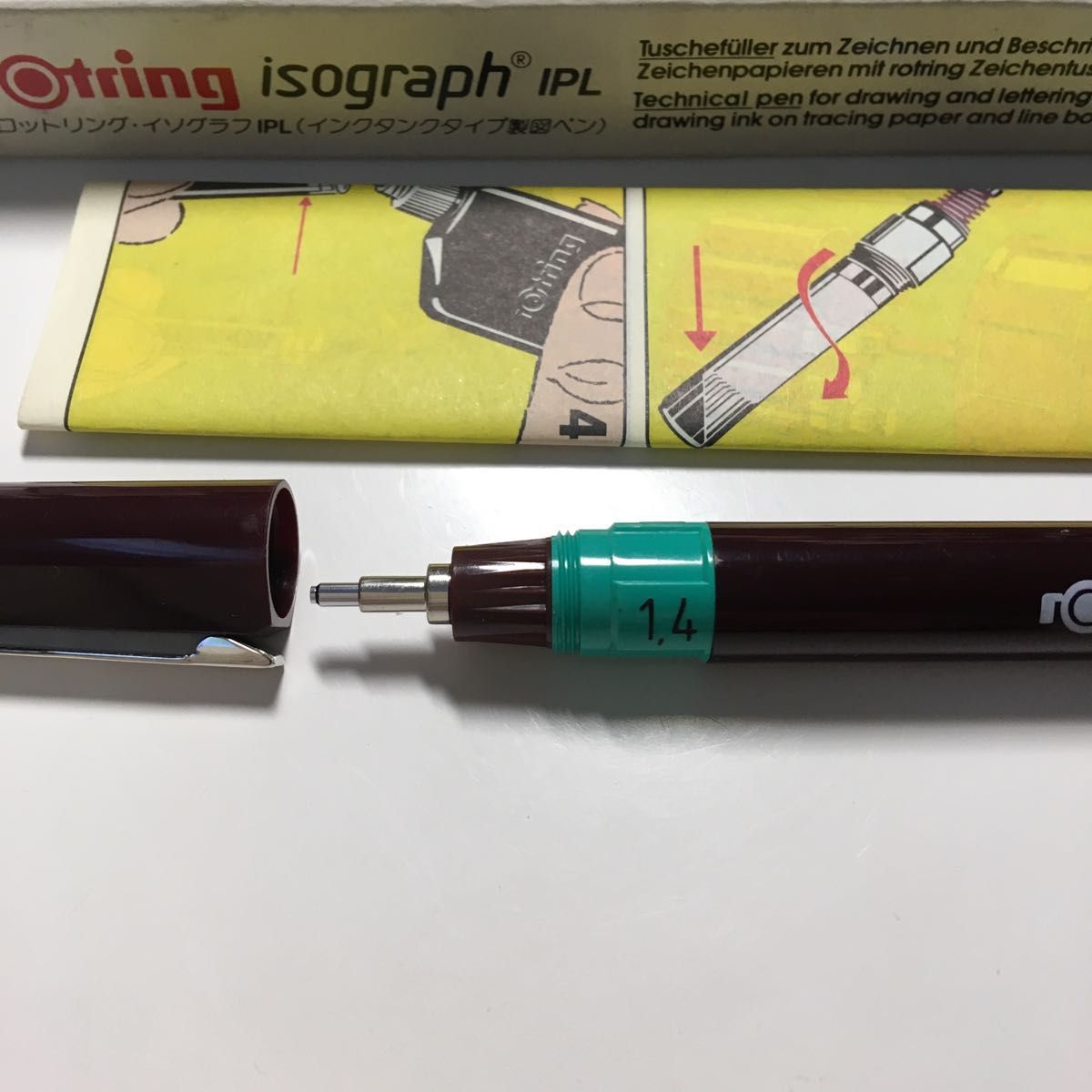 新品未使用 製図ペン ロットリングイソグラフ 1.40mm