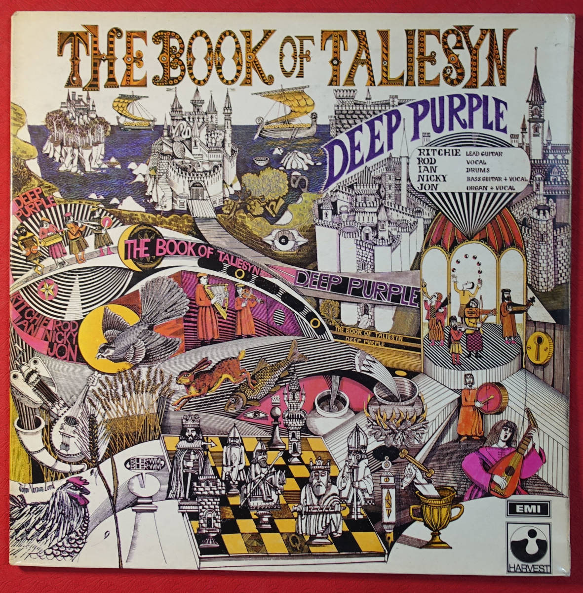 極美! UK Original 初回 HARVEST NO EMI SHVL 751 The Book of Taliesyn / Deep Purple MAT: 1G/1G_画像1