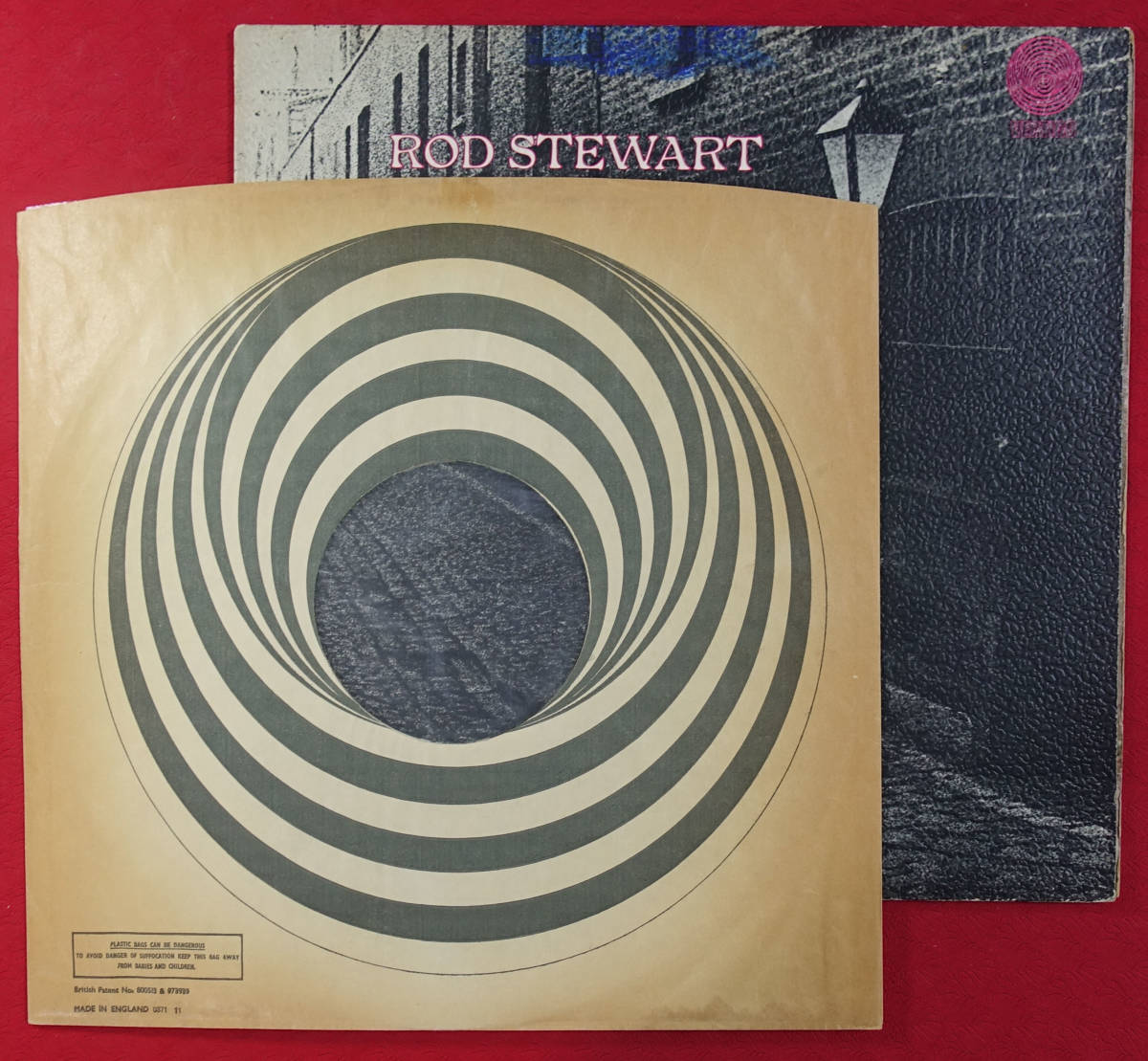 極美! UK Original 初回 Vertigo Big Swirl Gasoline Alley / Rod Stewart 最初のMAT: 1Y1/2Y1 _画像5