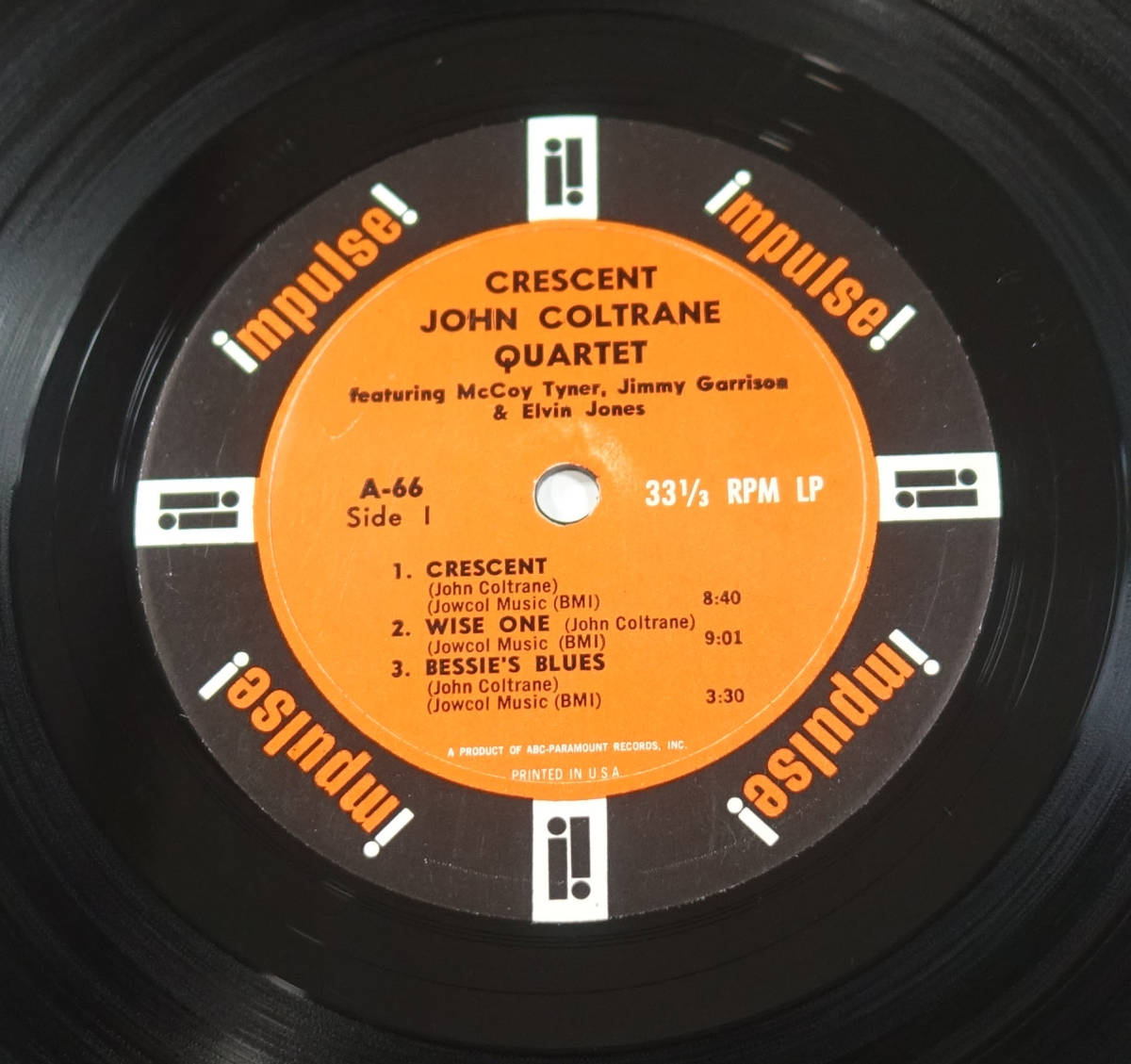 US IMPLUSE A-66 オリジナル CRESCENT / John Coltrane Quartet Van Gelder刻印_画像5