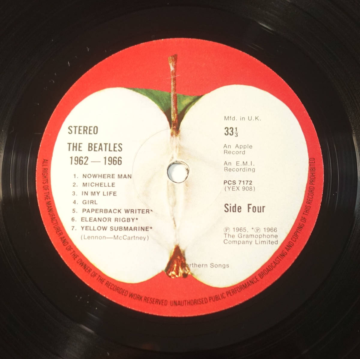 極上品! UK Original 初回 APPLE PCS 1962-1966 / 1967-1970年 The Beatles 初期MAT_画像5