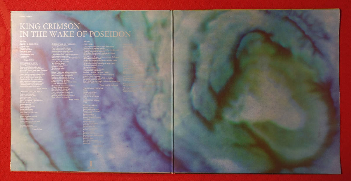 極美! UK Original 初回 ISLAND ILPS-9127 in the Wake of Poseidon / King Crimson MAT: A1/B1_画像4