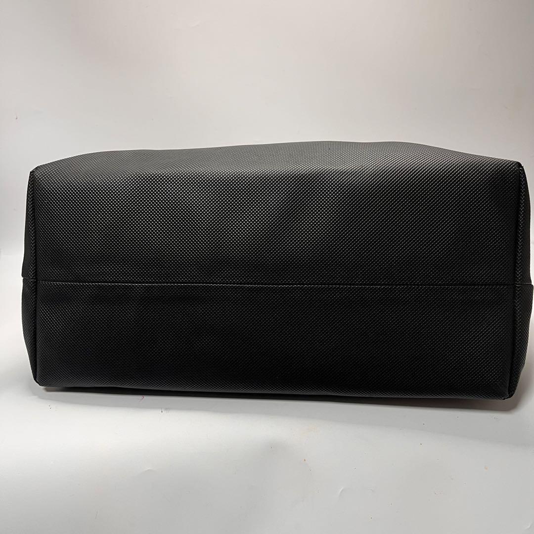 1円【高級品】Bottega Veneta ボッテガヴェネタ マルコポーロ 大容量 トートバッグ ブラック 黒 PVC レザー メンズ A4収納_画像5