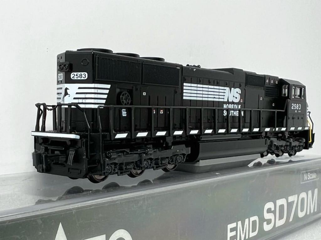 KATO 176-7605 EMD SD70M FLat Radiator NS #2583 Nゲージ ノーフォーク・サザン フラットラジエター カトー 動作確認済_画像3