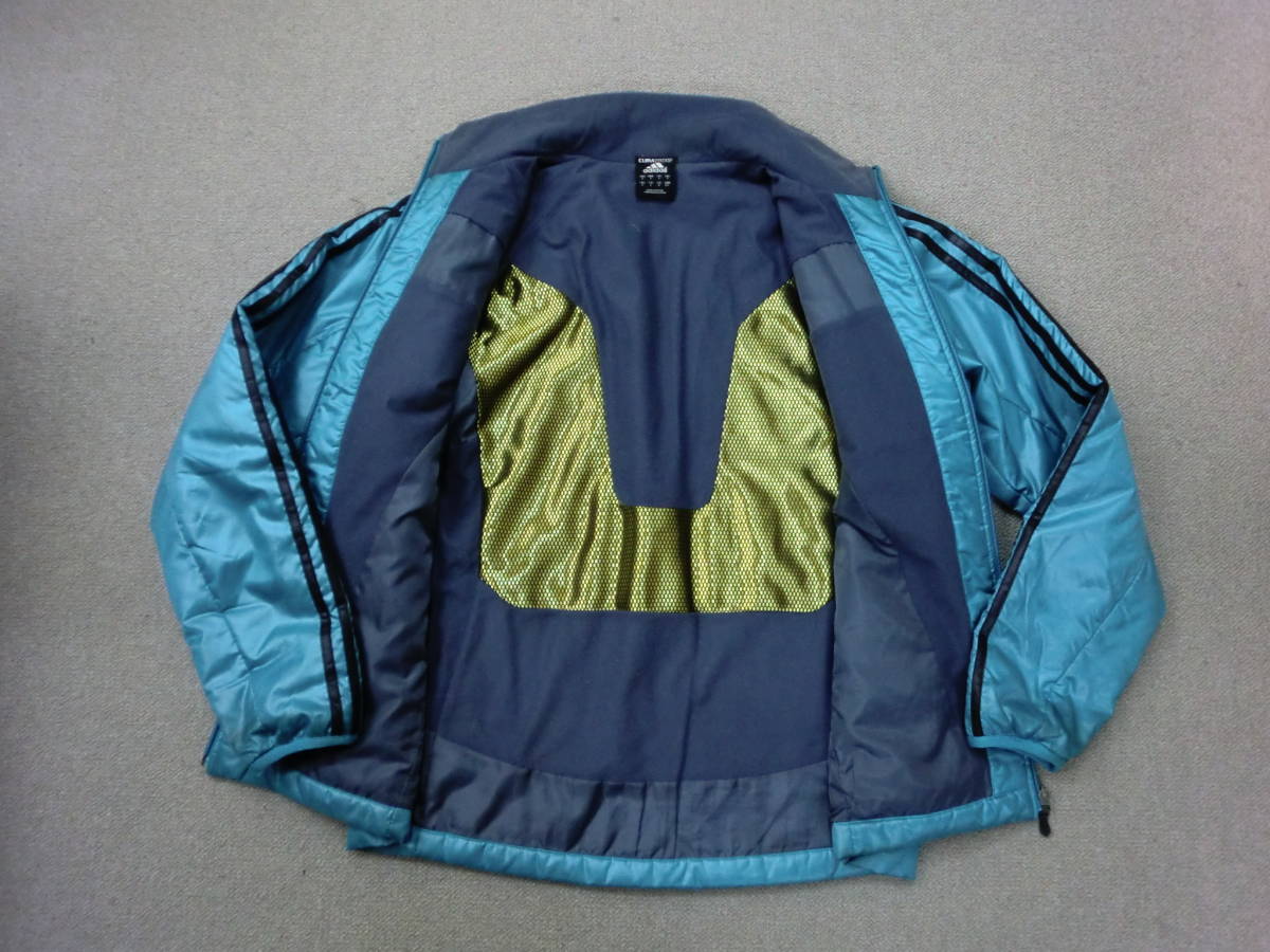 adidas アディダス パデッドジャケット　CLIMA PROOF Wind BODY HEAT オプトセンサー　Ｍサイズ_画像3