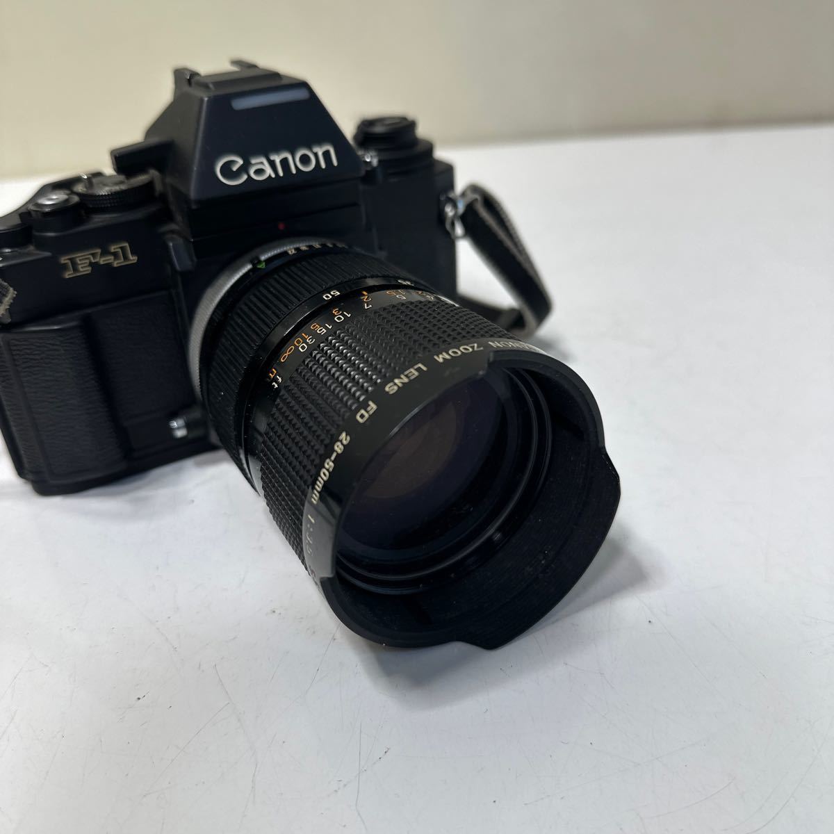 A311 Canon F-1 フィルムカメラ FD 28-50mm 1:3.5 レンズ　レトロ　現状_画像6
