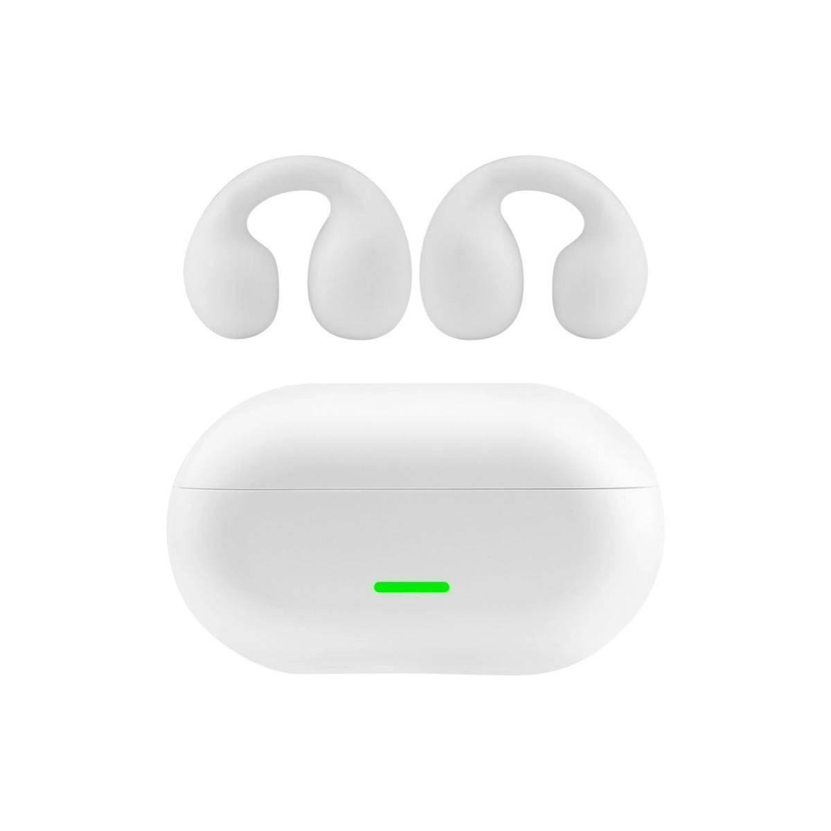 ワイヤレスイヤホン 骨伝導 Bluetooth 5.3 ホワイト 防水 自動ベアリング 高音質 Hi-Fi 耳に挟む イヤーカフ【2023年最新モデル】の画像9